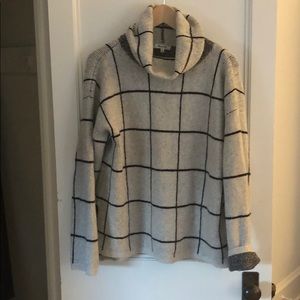 Madewell windowpane sweater M